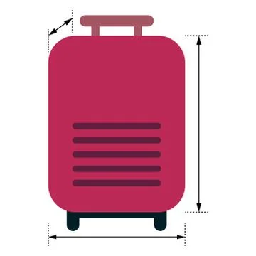 Red luggage Stock Illustration