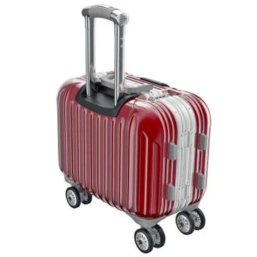 Red luggage small Stock-Illustration