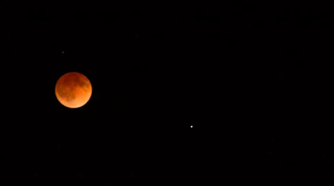 Red lunar eclipse timelapse Video stock 37235744