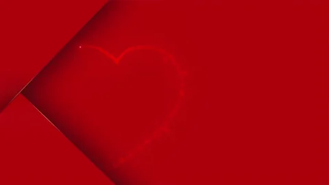 Red Luxury Abstract background for Valentine's Day, Mother's Day, anniversary Stock Footage 230079656