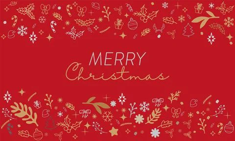 Red luxury christmas background. Vector illustration Stock Illustration