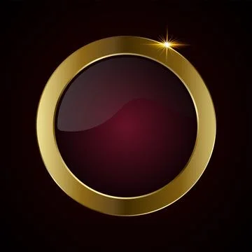 A red luxury vector circular design featuring a rich burgundy red center, e.. Stock Illustration