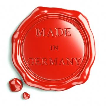 Red made in germany Stock Illustration