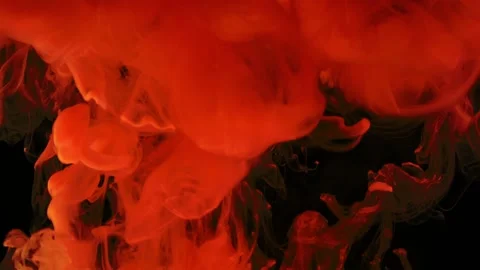  Red magic abstraction on black background. Stock Footage 88786803