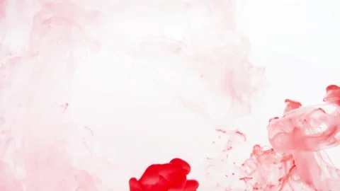 Red magic abstraction on white background. Stock Footage 89004812