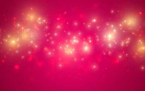 Red Magic Background With Light And Stars Stock Illustration