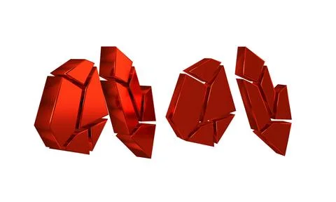 Red Magic stone icon isolated on transparent background. Fantasy crystal. J.. Illustrazione stock
