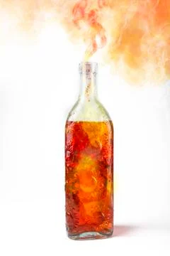 Red magic wizards potion Stock Photos