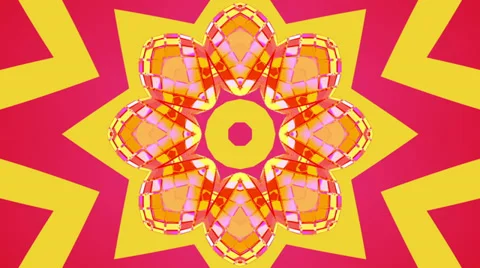 Red magical oriental rug, loop HD 스톡 동영상 37735862