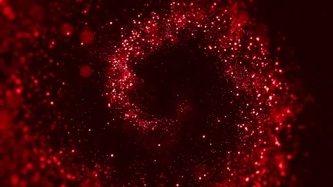 Red magical particles twirl abstract background Stock Footage 200920356