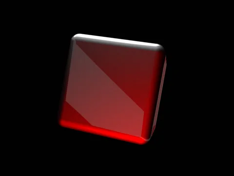 Red Magnetic Cube Rotating Stock-Footage 40572596