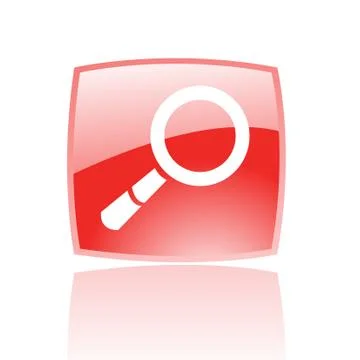 Red magnifier Stock Illustration