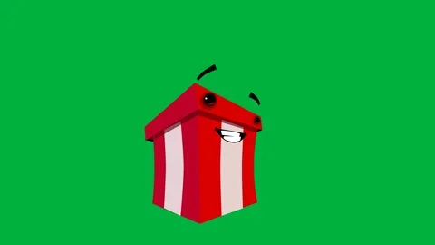 Red mailbox on green screen ideal for communication mail Stock Footage 308867219