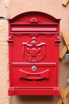 Red mailbox Stock Photos
