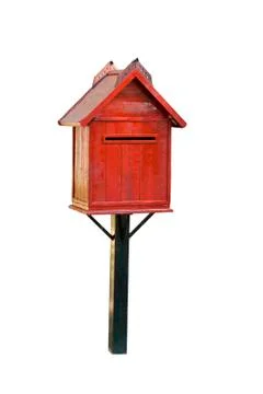 Red mailbox Stock Photos