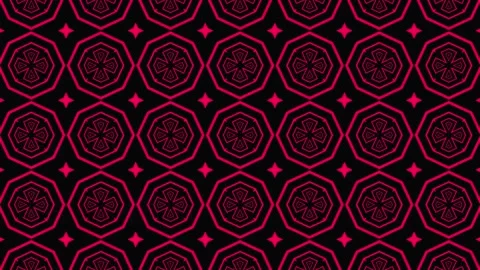 Red Mandala Flower Motion Background Stock Footage 320851831
