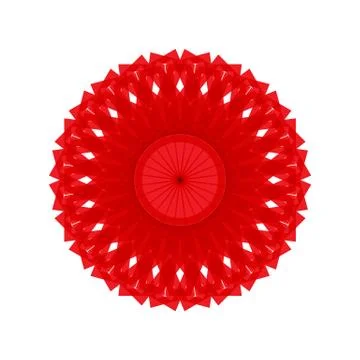 RED MANDALA GEOMETRIC (10) Illustrazione stock