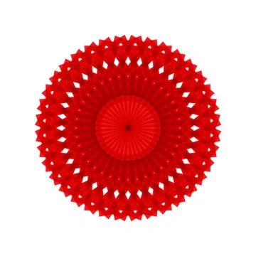 RED MANDALA GEOMETRIC (10) Illustrazione stock
