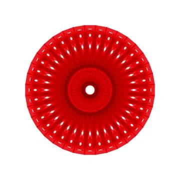 RED MANDALA GEOMETRIC (2) Stock Illustration