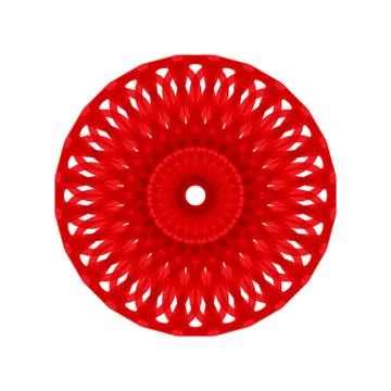 RED MANDALA GEOMETRIC (2) Illustrazione stock