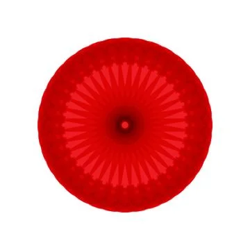 RED MANDALA GEOMETRIC (3) Stock Illustration