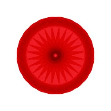 RED MANDALA GEOMETRIC (3) Stock Illustration