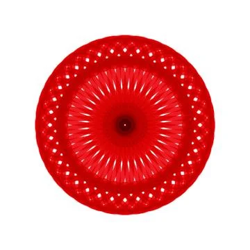 RED MANDALA GEOMETRIC (4) Stock Illustration