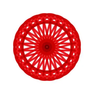 RED MANDALA GEOMETRIC (4) Illustrazione stock