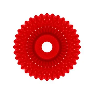 RED MANDALA GEOMETRIC (6) Illustrazione stock