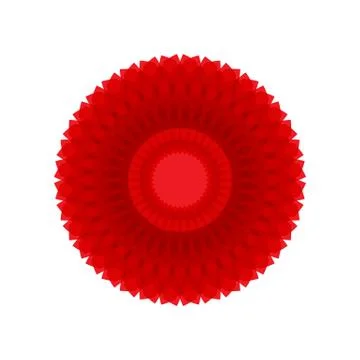 RED MANDALA GEOMETRIC (7) Stock Illustration