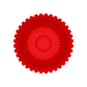 RED MANDALA GEOMETRIC (9) Stock Illustration