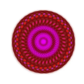 Red mandala Stock Illustration