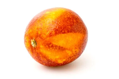 Red Mandarin on a white Stock Photos