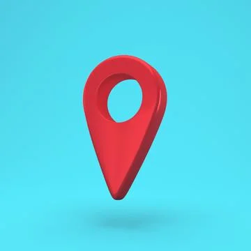 Red Map pin icon isolated background. Navigation, pointer, location, map, gps Stock Illustration