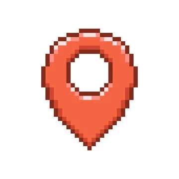 Red map pin	 Stock Illustration