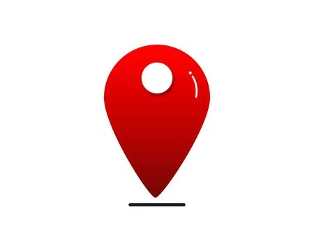 Red Map Pin Location Marker Icon Stock Illustration