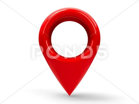 Red map pointer #2 Ilustração Stock