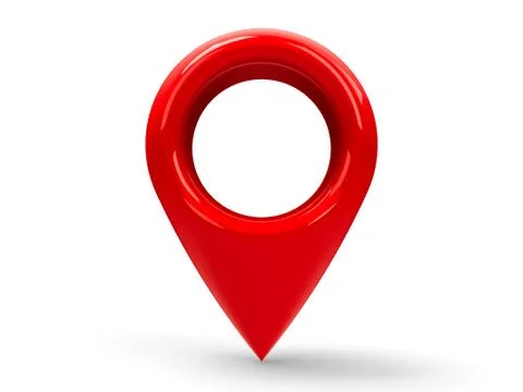 Red map pointer #2 Stock Illustration