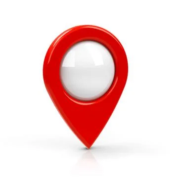 Red map pointer blank Stock Illustration