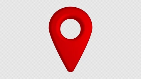 Red map pointer. Stock Footage 230971752