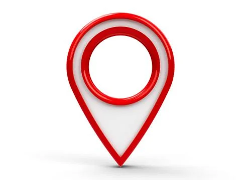 Red map pointer Illustrazione stock