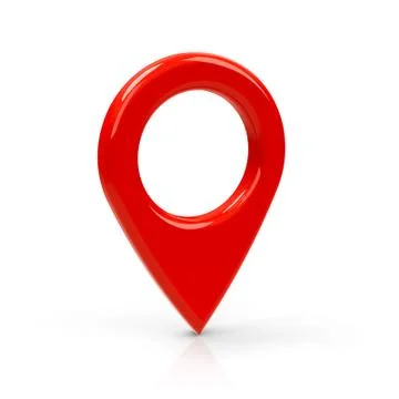 Red map pointer Stock Illustration