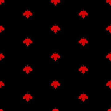 Red maple canada seamless pattern.  Illustration Illustrazione stock