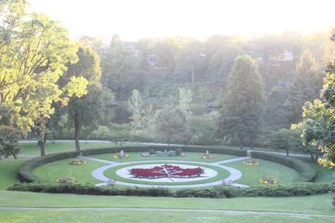 Red Maple leaf representing Canada Foto stock