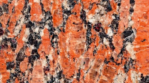 Red marble background, uniform texture background , moving sideways, close-.. Vidéo 256331979
