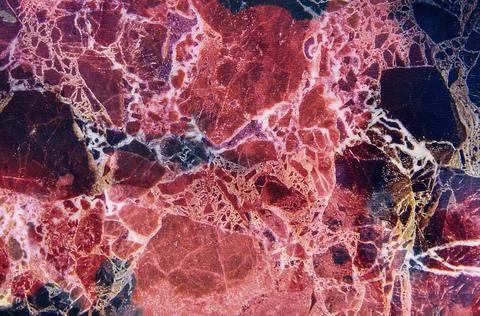 Red marble pattern textured wall Stock Photos