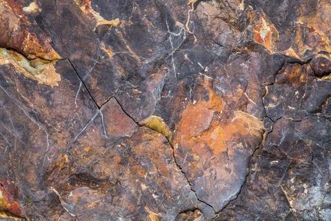 Red marble-rock close-up Stock Photos