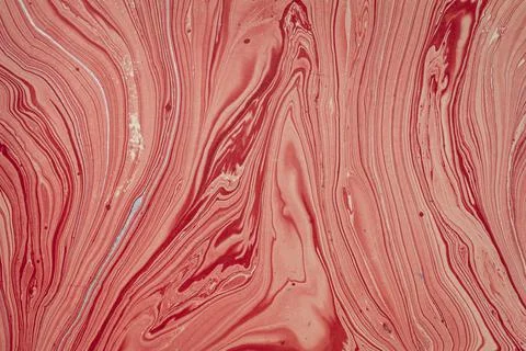 Red marbled  paper background Stock Photos