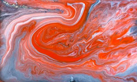 Red marbling pattern. Marble liquid texture. Stock Illustration
