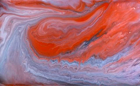 Red marbling pattern. Marble liquid texture. Stock Illustration